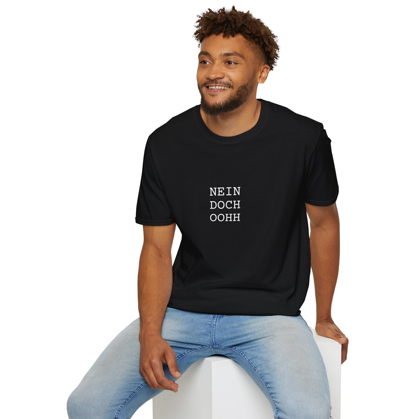 Design T-Shirt schwarz "Nein, Doch Oohh"