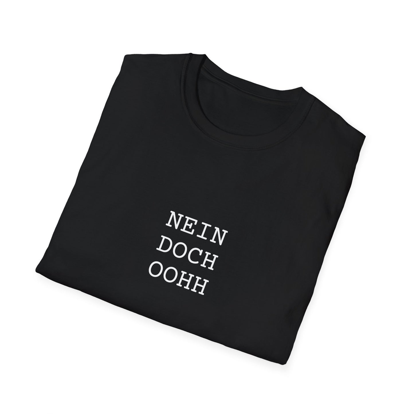 Design T-Shirt schwarz "Nein, Doch Oohh"