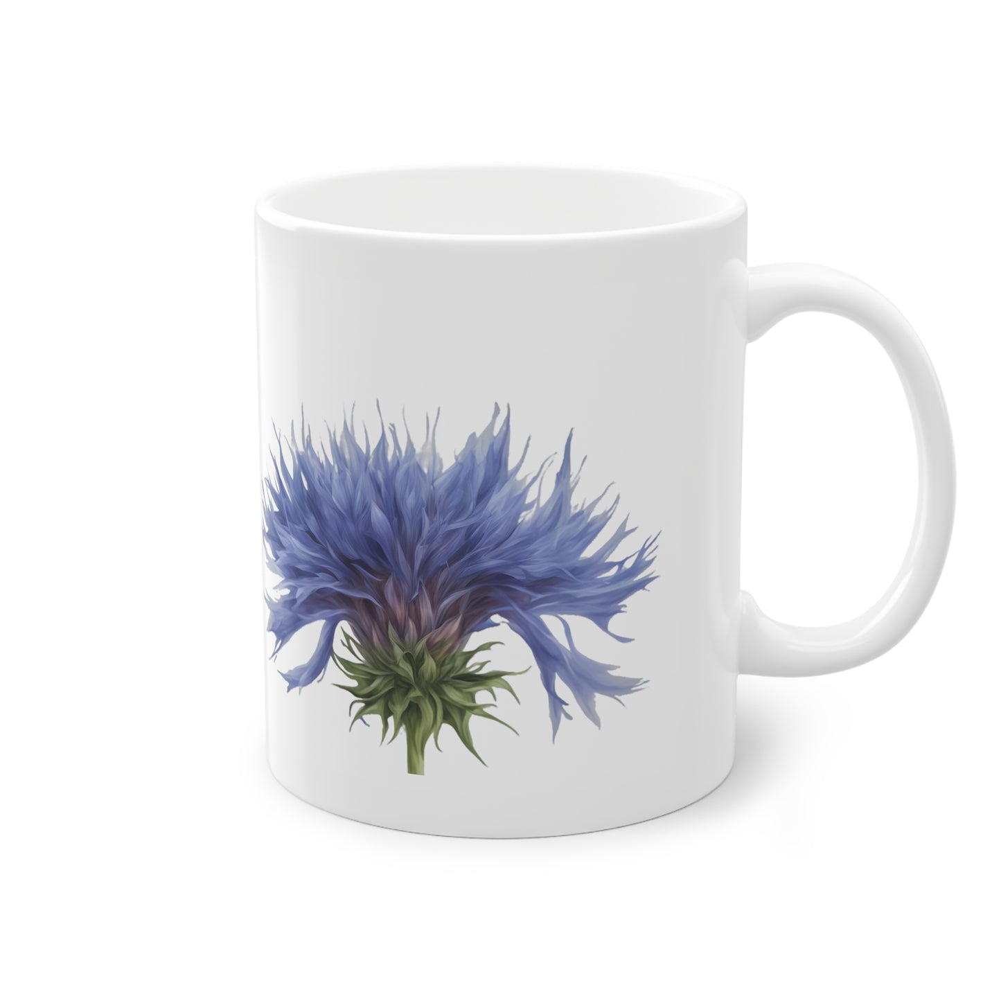 Weisse Blumen Tasse Kornblumen 2