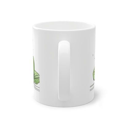 Weisse Tasse "Kiwis"