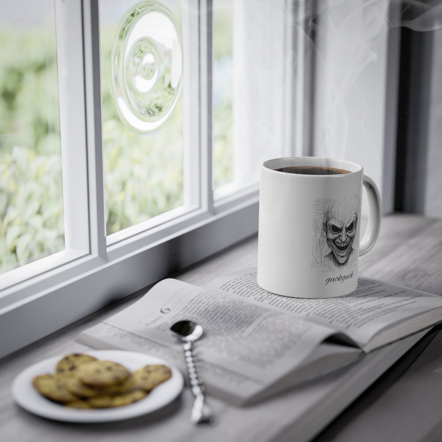 Weisse Horror Tasse 1