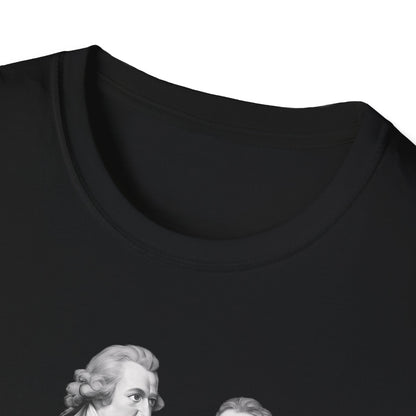 Philosophen T-Shirt schwarz Schiller & Goethe Schwanzvergleich