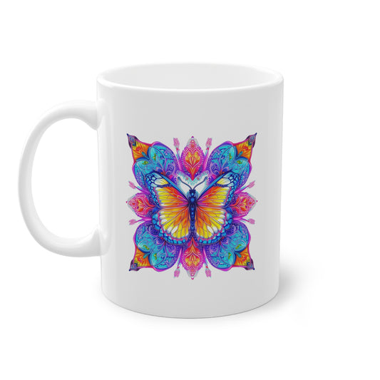 Mandala Mandala Tasse Schmetterling 2