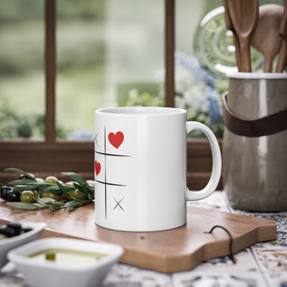 Weisse Tasse Papa Liebe