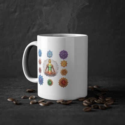 Weisse Tasse Chakra 4