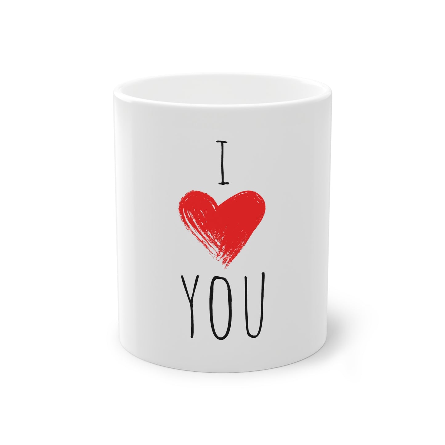 Weisse Tasse "I love you"