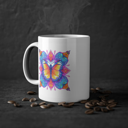 Mandala Mandala Tasse Schmetterling 2