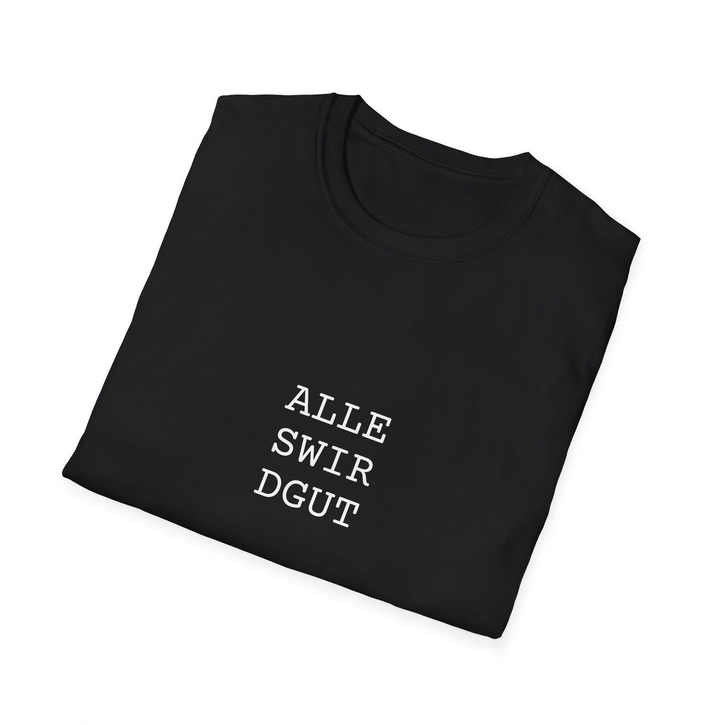 Design T-Shirt schwarz "Alles wird gut"