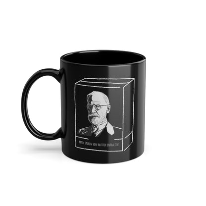 Schwarze Philosophen Tasse Freud & Allergene