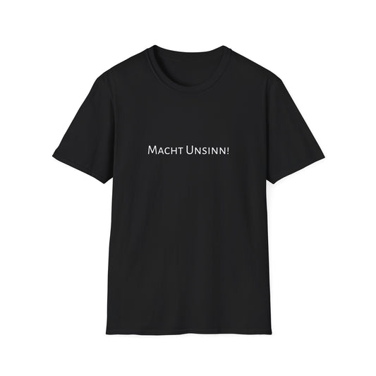 T-Shirt schwarz mit Spruch "Unsinn"