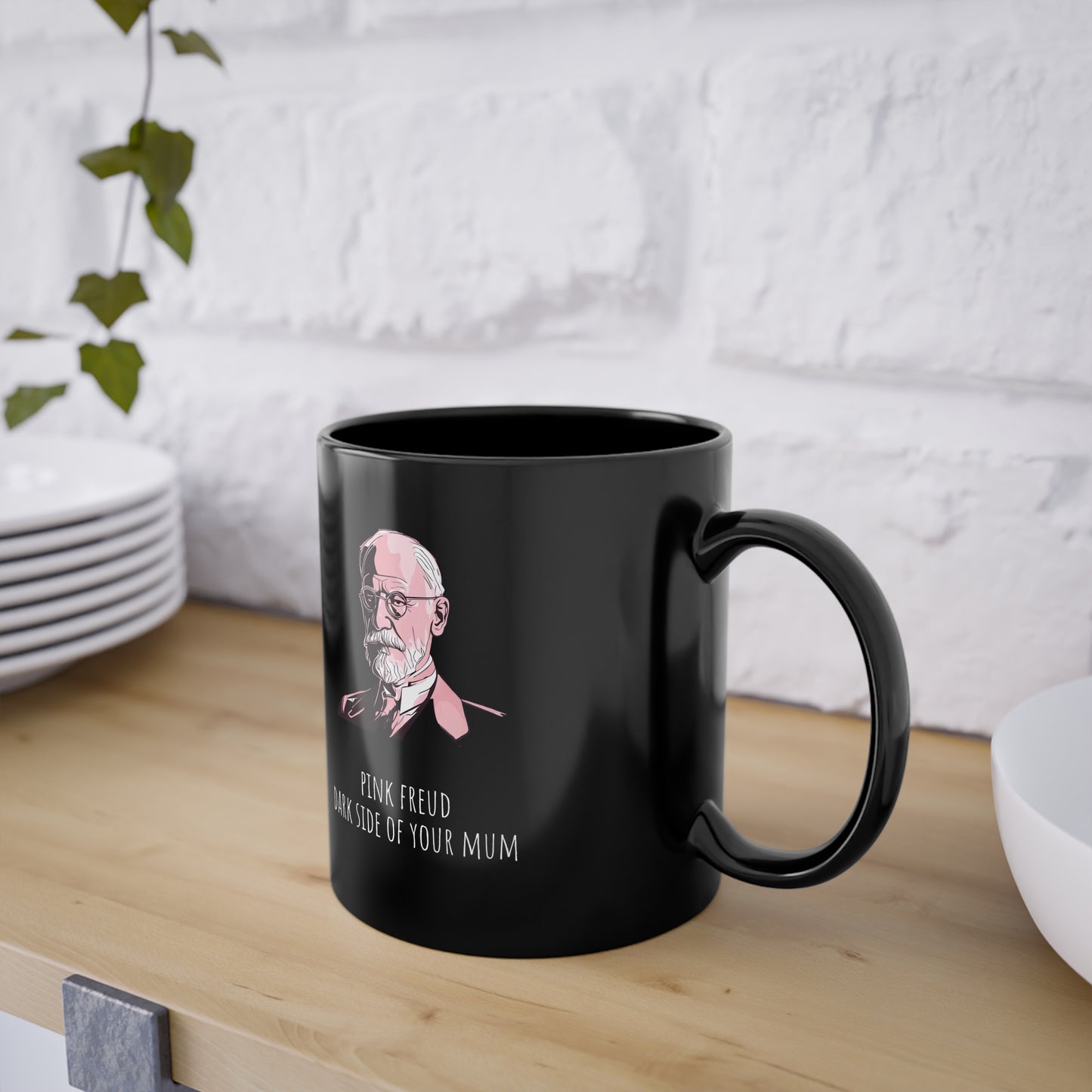 Schwarze Philosophen Tasse Pink Freud