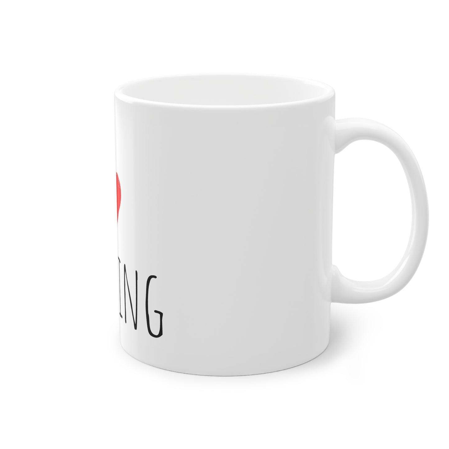 Weisse Tasse "I love grilling"