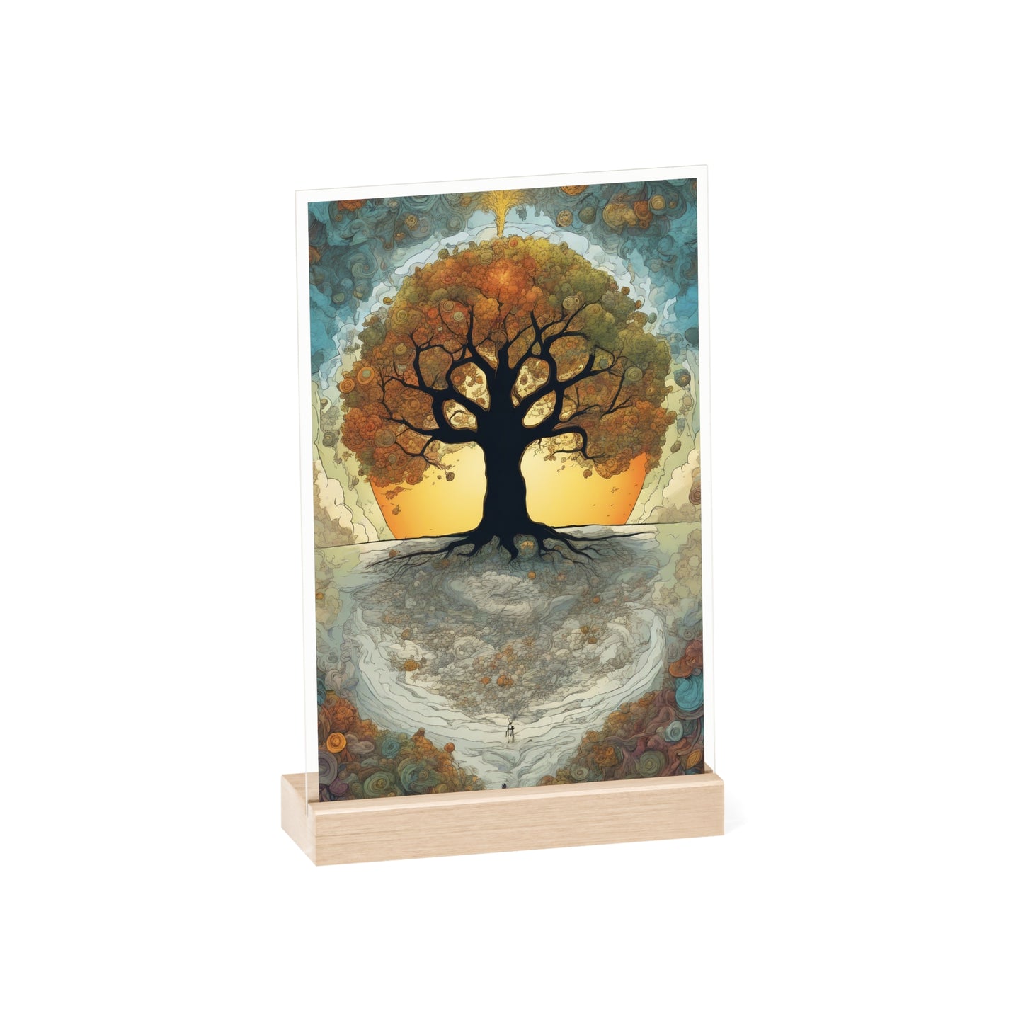 Acrylbild spiritueller Baum des Lebens 2