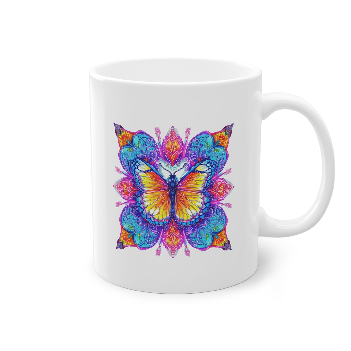 Mandala Mandala Tasse Schmetterling 2