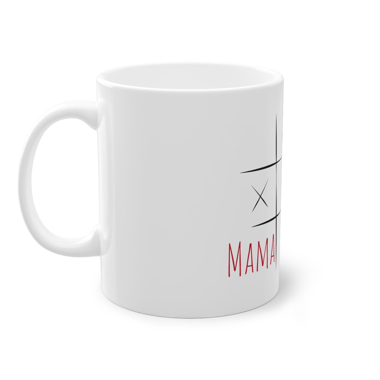 Weisse Tasse Mama Liebe