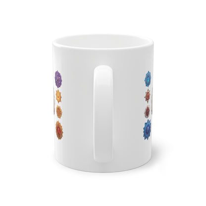 Weisse Tasse Chakra 4