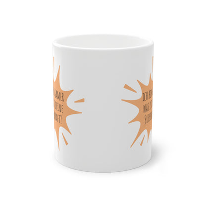 Weisse Tasse Superkraft Gamer