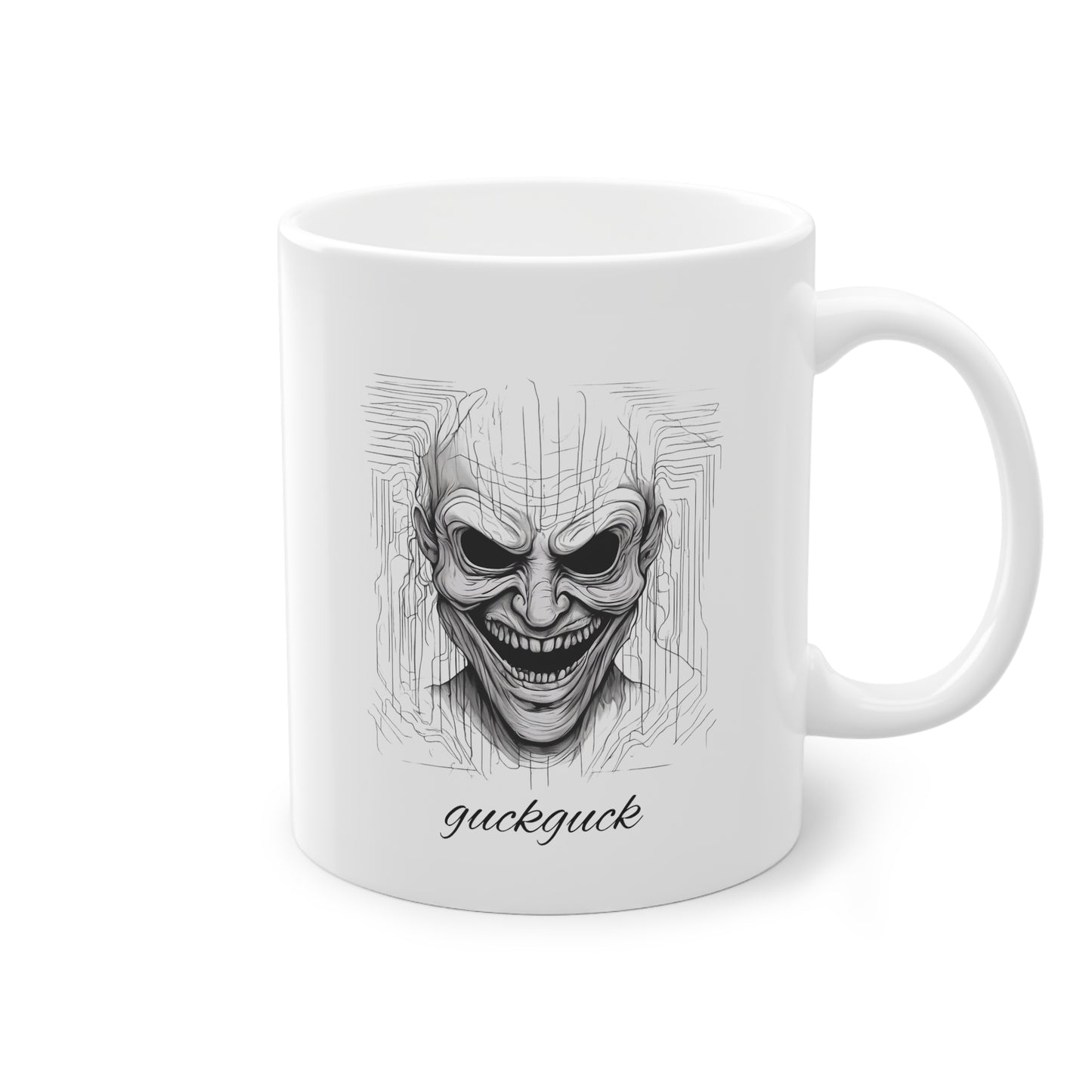 Weisse Horror Tasse 1