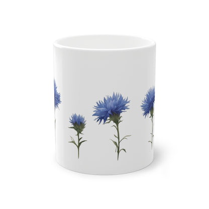 Weisse Blumen Tasse Kornblumen 3