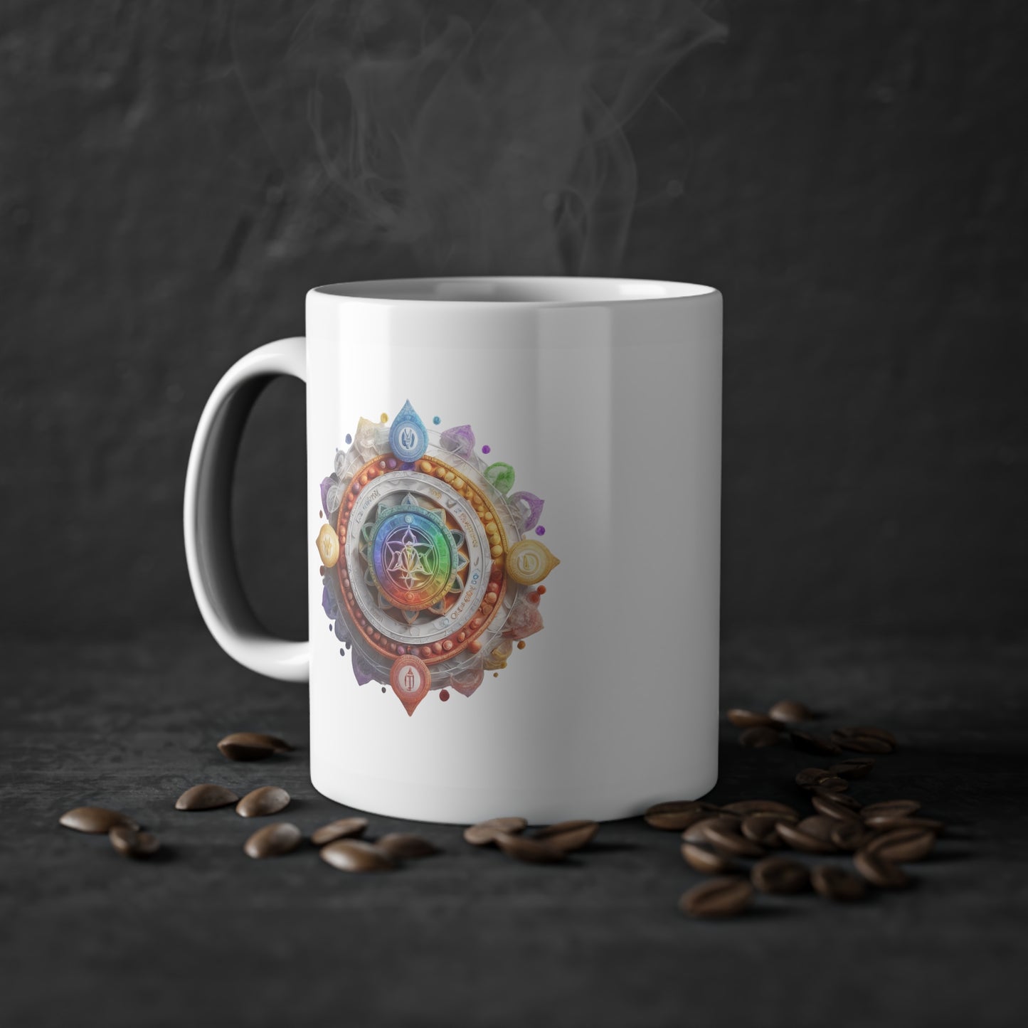 Weisse Tasse Chakra 3