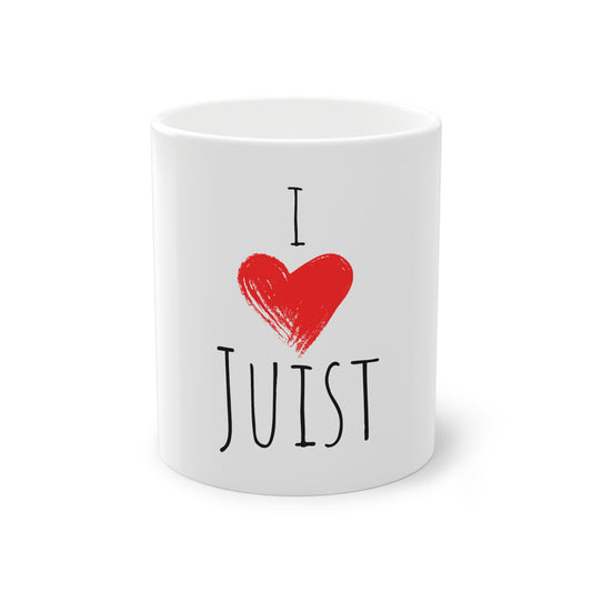 Weisse Tasse "I love Juist"