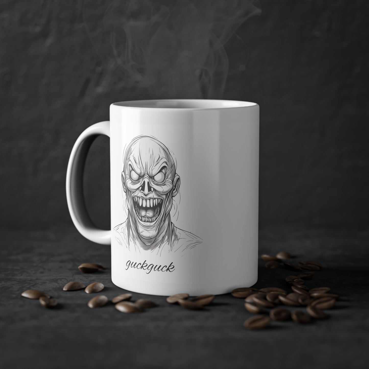 Weisse Horror Tasse 3