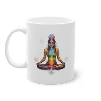 Weisse Tasse Chakra 10