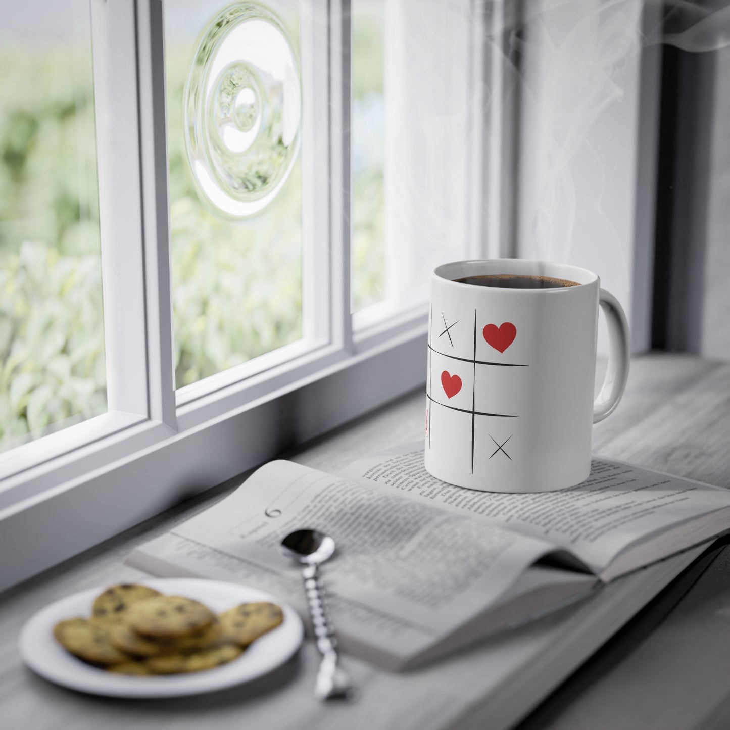 Weisse Tasse Papa Liebe