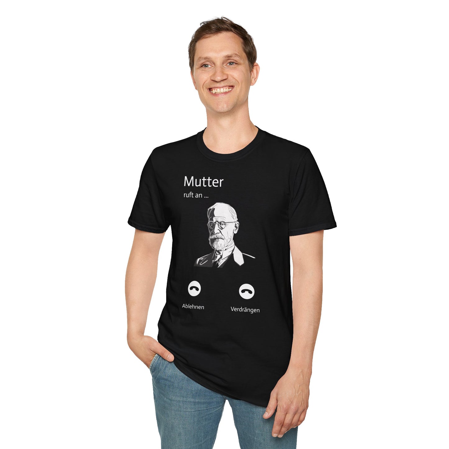 Philosophen T-Shirt schwarz Freud & Mutter