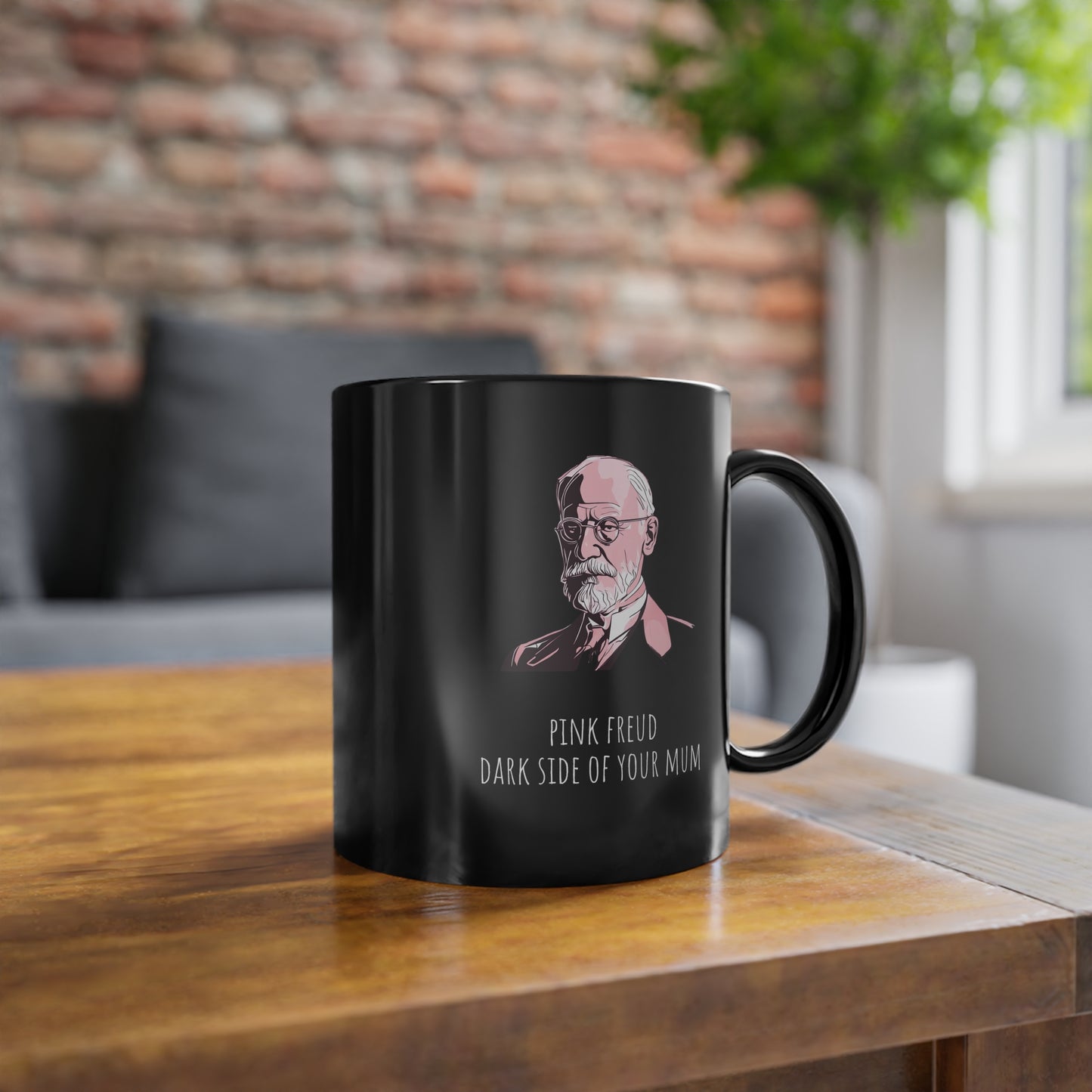 Schwarze Philosophen Tasse Pink Freud