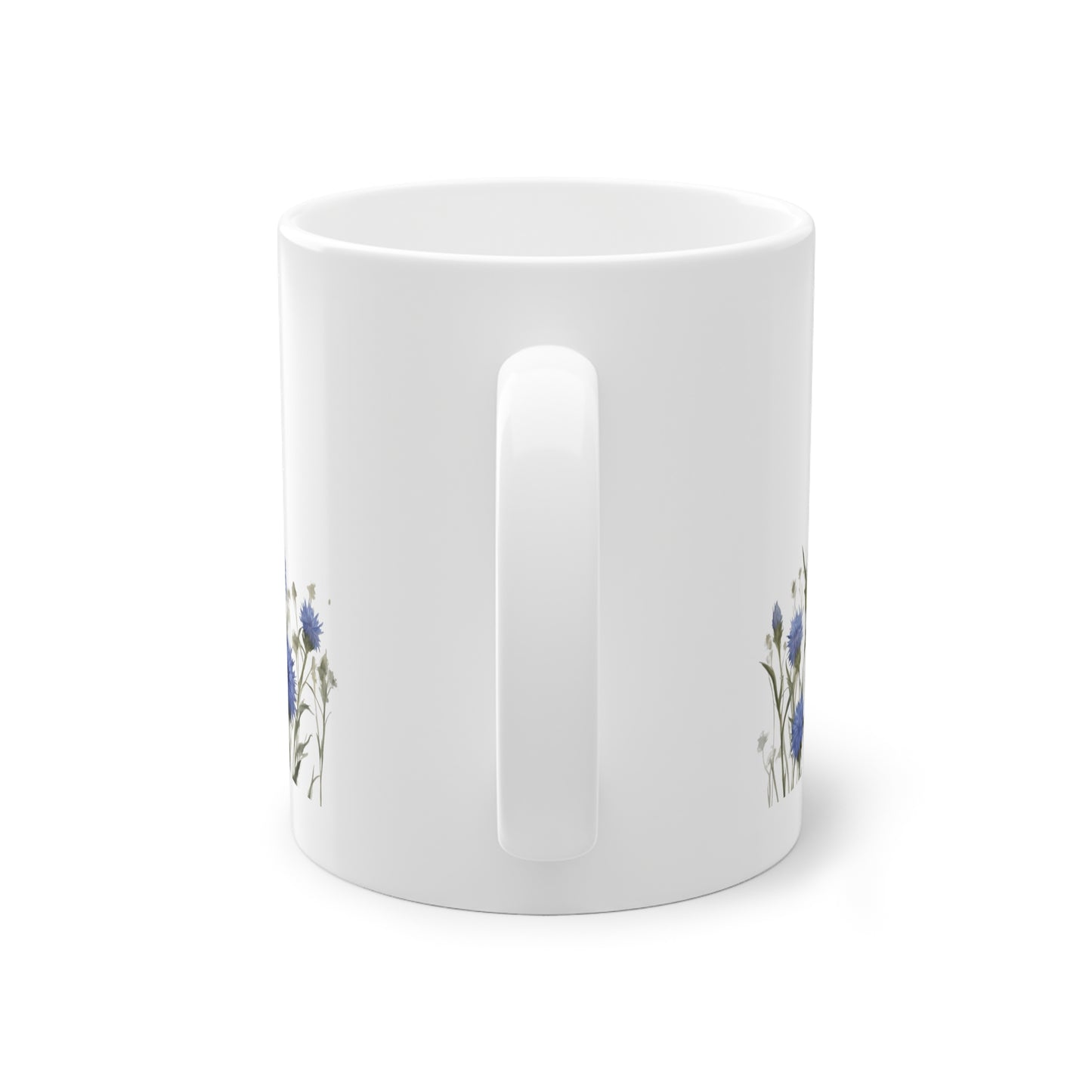 Weisse Blumen Tasse Kornblumen 1