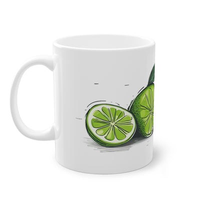 Weisse Tasse "Limonen"