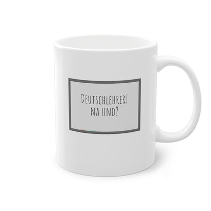 Weisse Lehrer Tasse Deutsch