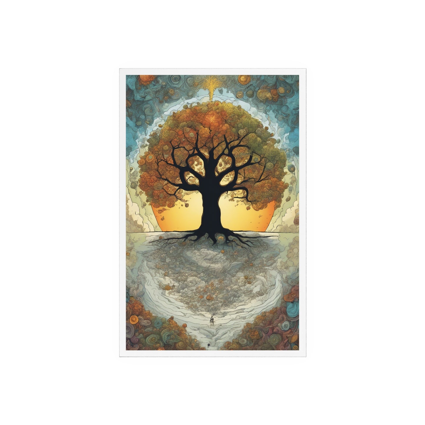 Acrylbild spiritueller Baum des Lebens 2