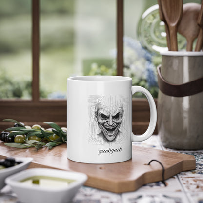 Weisse Horror Tasse 1