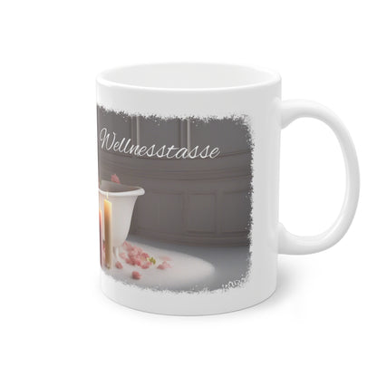 Wellness Tasse Badewanne & Kerzen