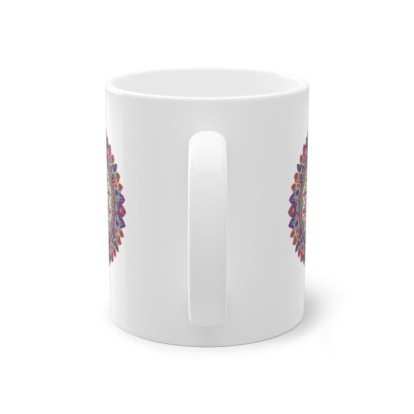 Weisse Mandala Tasse Baum 1