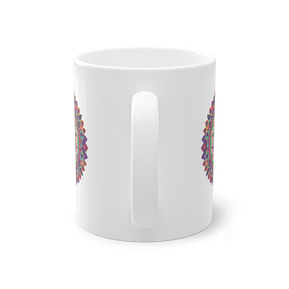 Weisse Mandala Tasse Baum 1