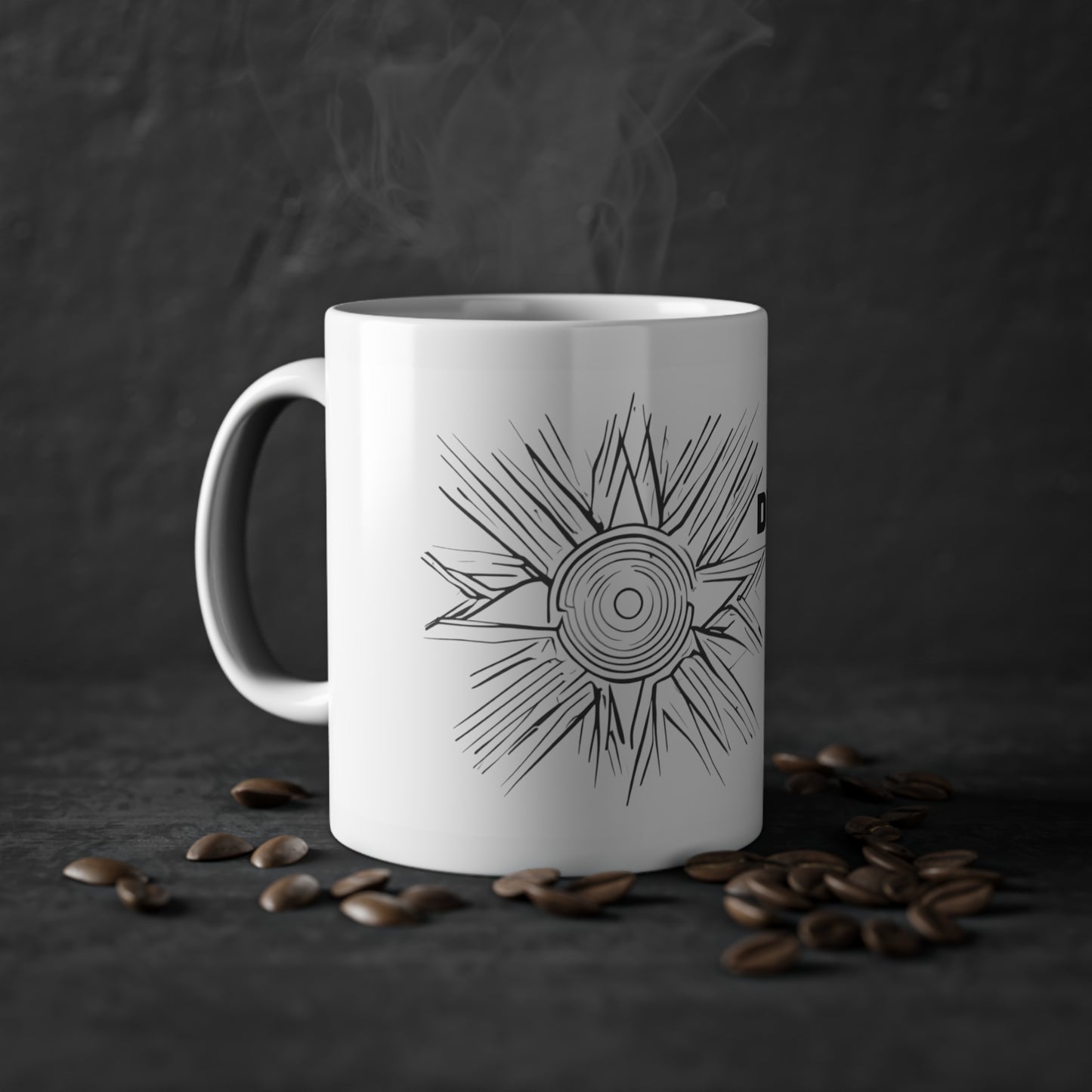 Weisse Tasse zur Motivation "Du kannst"