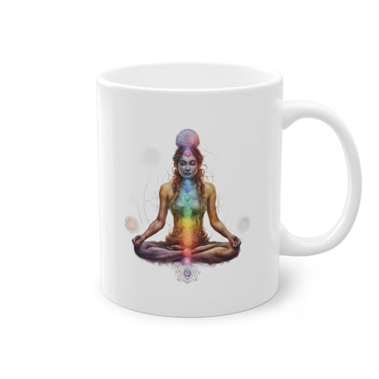 Weisse Tasse Chakra 10