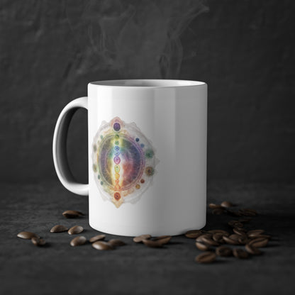 Weisse Tasse Chakra 9