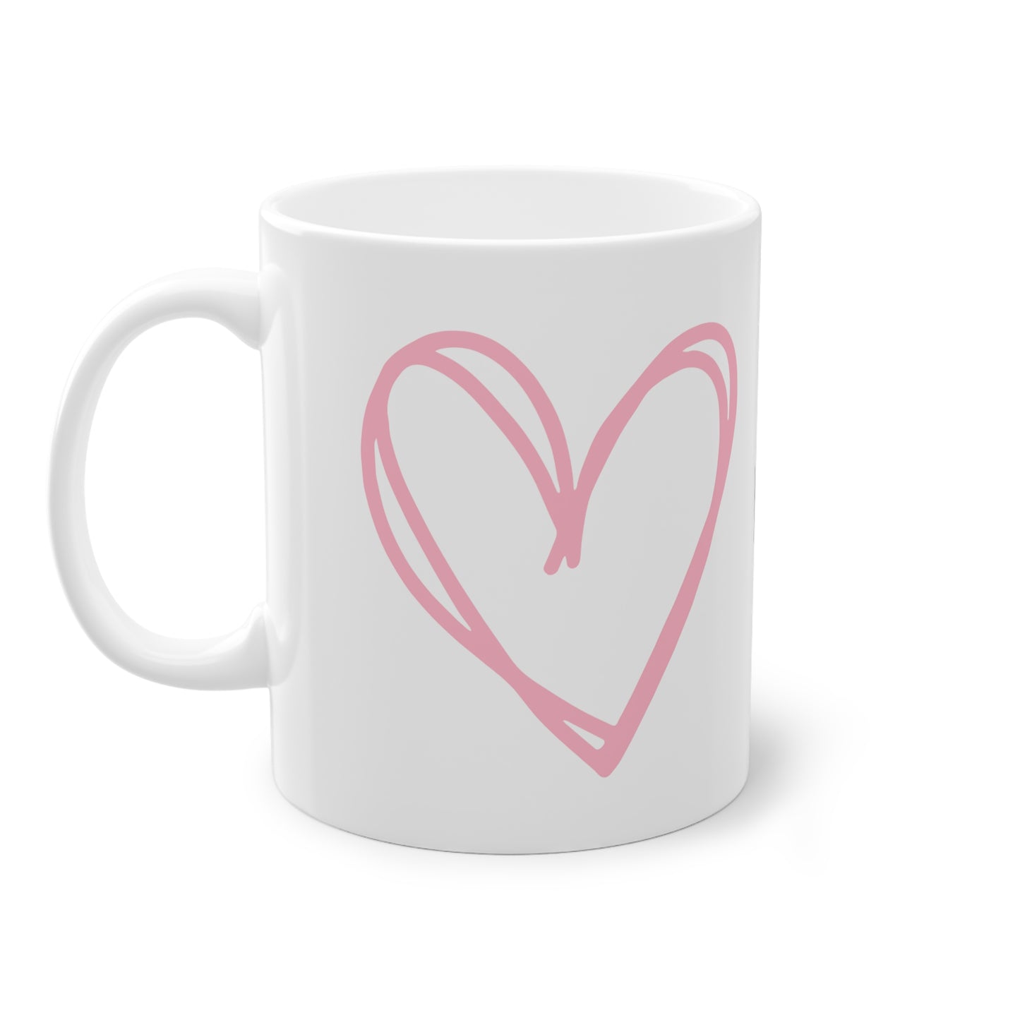 Weisse Partnertasse "I love You"