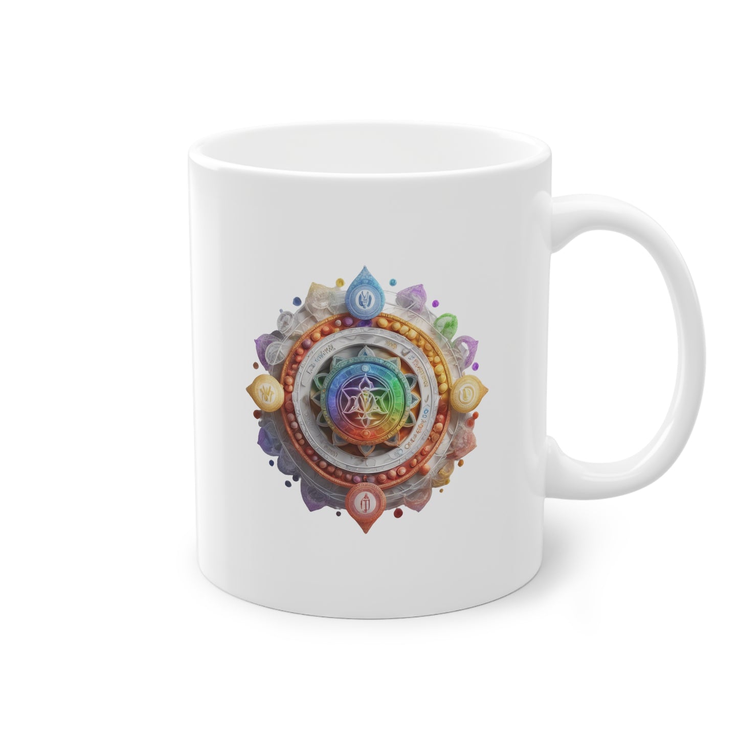 Weisse Tasse Chakra 3