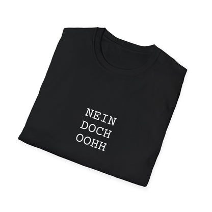 Design T-Shirt schwarz "Nein, Doch Oohh"