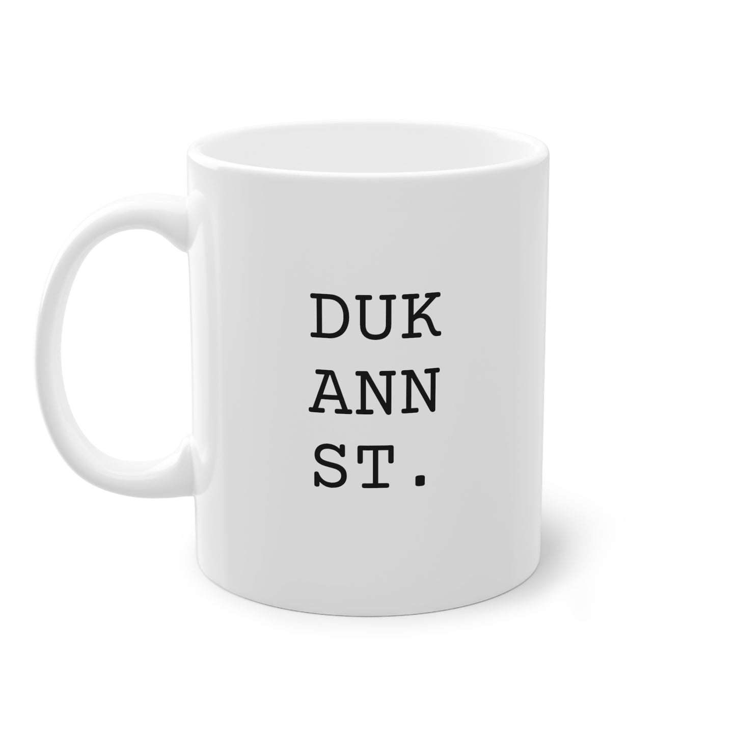 Weisse Design Tasse "Du kannst"