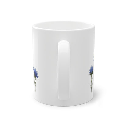 Weisse Blumen Tasse Kornblumen 3