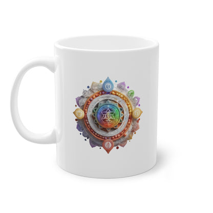 Weisse Tasse Chakra 3