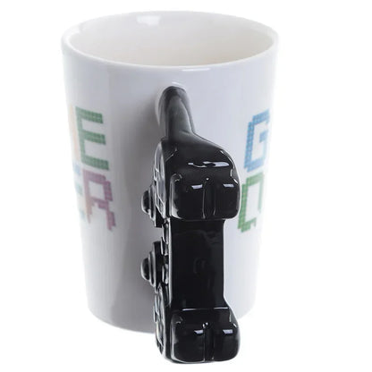 Gamer Tasse mit Controller als Henkel