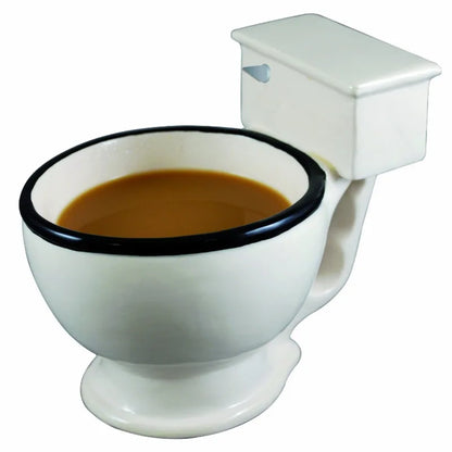 Tasse in Toiletten Form. Wahlweise mit Inhalt