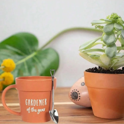 Blumentopf Tasse mit Schaufel zum umrühren